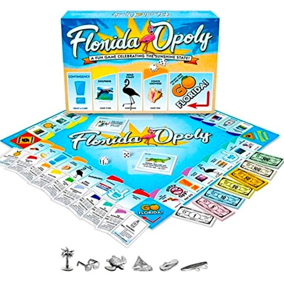 🦩🐚🏖️ LATE FOR THE SKY FLORIDA-OPOLY BOARD GAME❗️🏖️🐚🦩. - Picture 2 of 3